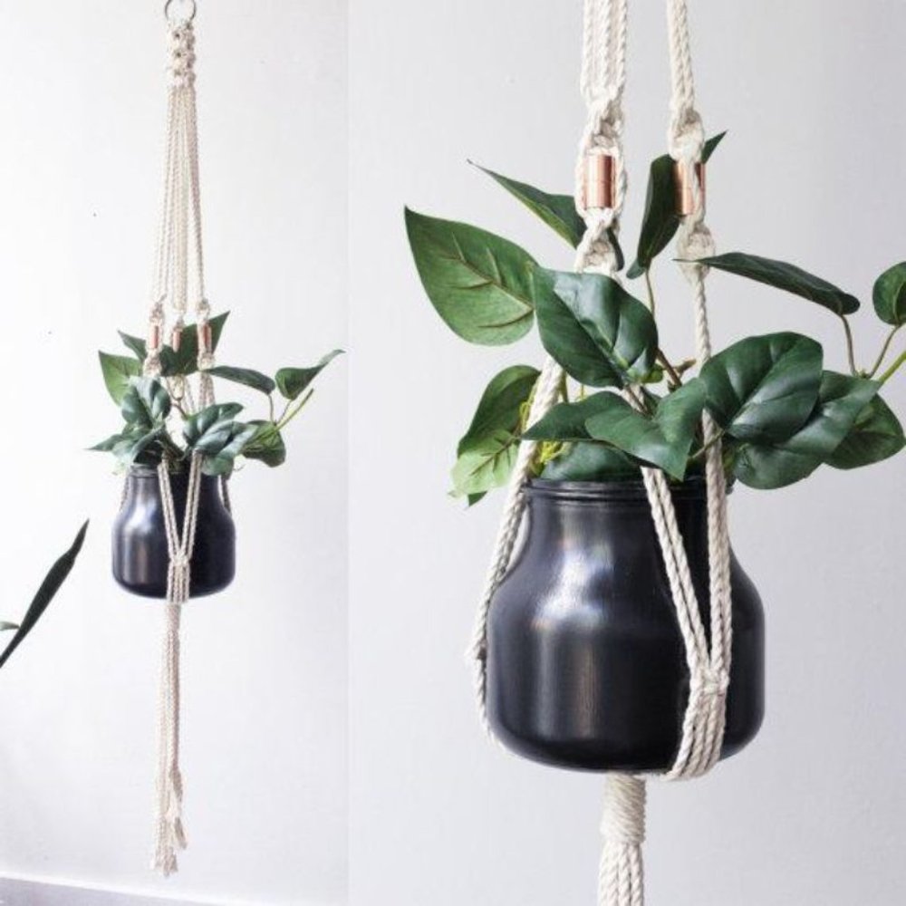 Macrame Plant Hanger Hanging Planter Cotton